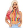 Leg Avenue - Haut En Filet Multicolore